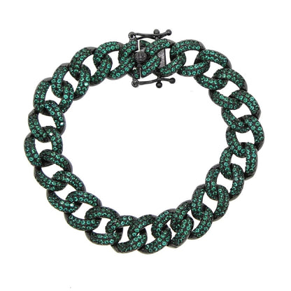 Cuban Chain Bracelets Micro Pave