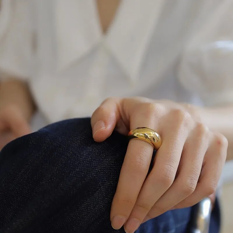 Gold Plated Stainless Steel Ring