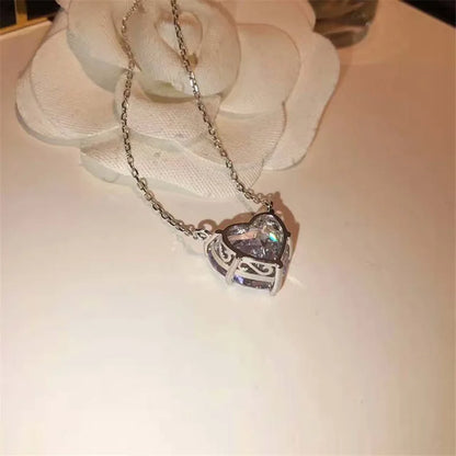 Heart Cut Moissanite Pendant Necklace