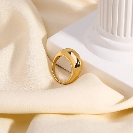 Gold Plated Stainless Steel Ring