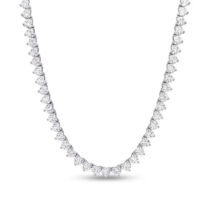 72 Carat Heart Cut Full Moissanite Diamond Necklace with Gra Certificate 925 Sterling Silver Tennis Necklaces